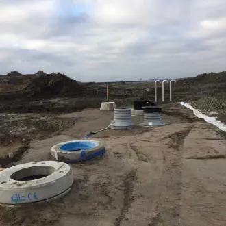 construction-site-stormwater-pipes-ystad-municipality-wagate-installation-flow-regulation-us Construction site for stormwater pipe installation in Ystad municipality with WaGate system for flow regulation