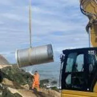 wapro-prevents-tidal-pipeline-coastal-protection-ouistreham-uk Wapro prevents tidal in pipeline coastal protection Ouistreham with robust WaStop technology