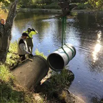 WaStop installed by riverside in Karlstad for odour and pest control